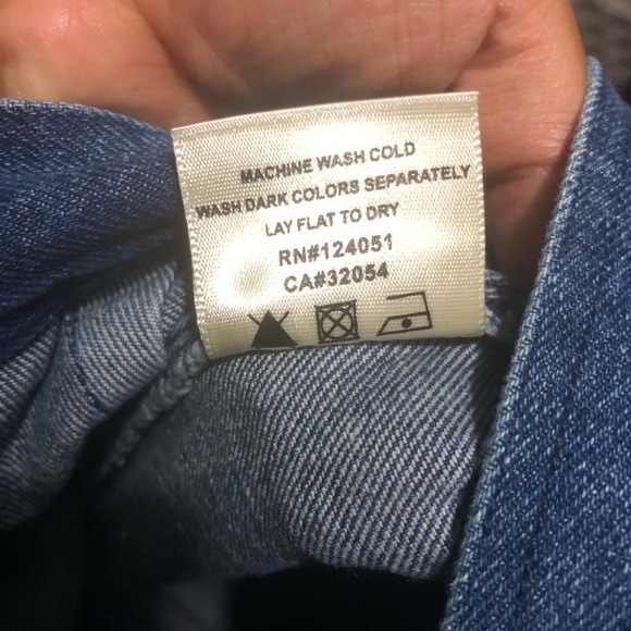 The Odells High Rise Wide Leg Women's 8 Anthropologie Button Fly Classic Wash - Picture 4 of 7